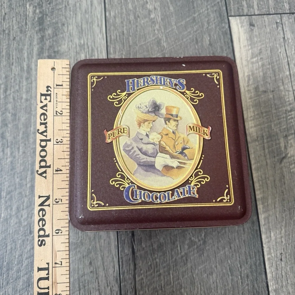 1995 Hershey's Pure Milk‎ Chocolate Vintage Edition #4 Metal Candy Tin Canister